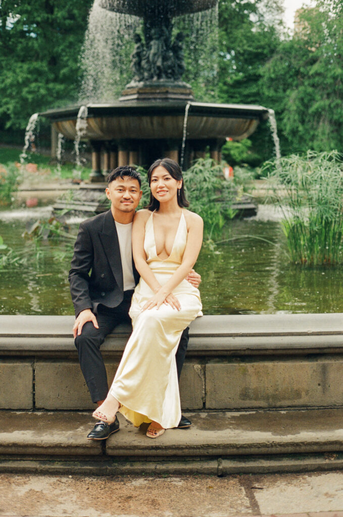 Bethesda Terrace Engagement Session | Central Park Engagement Session | New York City Engagement Session, Film Engagement Session, Film Wedding Photographer |
