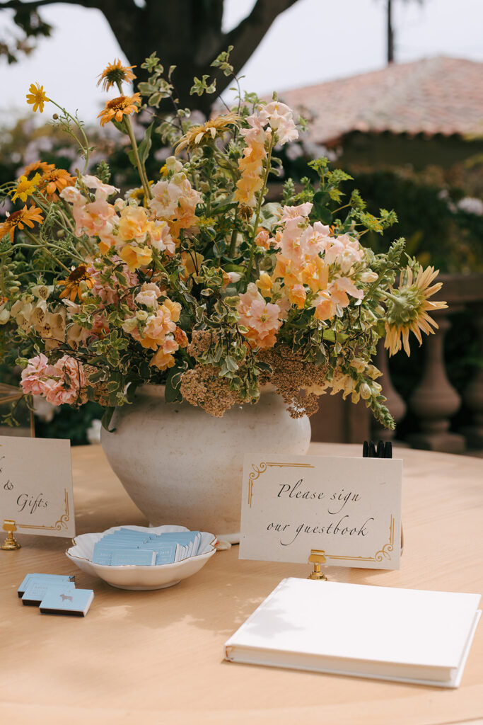 Wedding details photographed on film during a California wedding