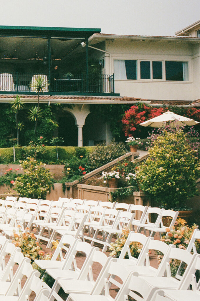Wedding details photographed on film during a California wedding
