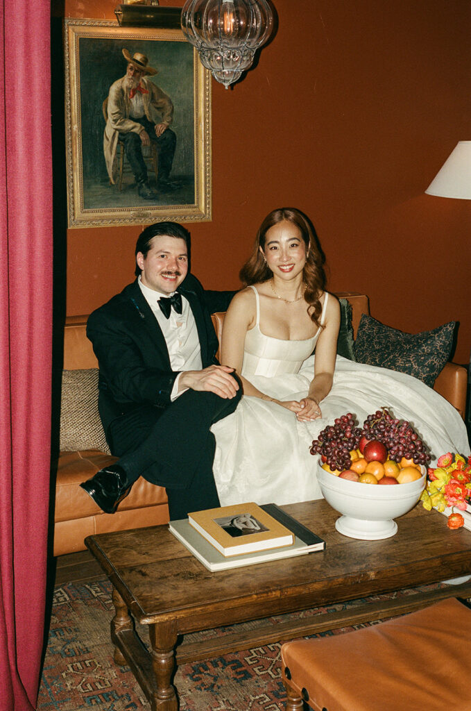 Editorial film wedding portrait by a California wedding photographer