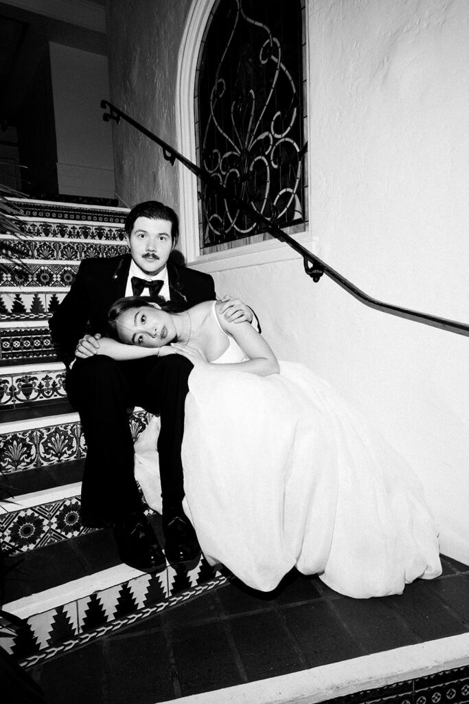 Editorial film wedding portrait by a California wedding photographer