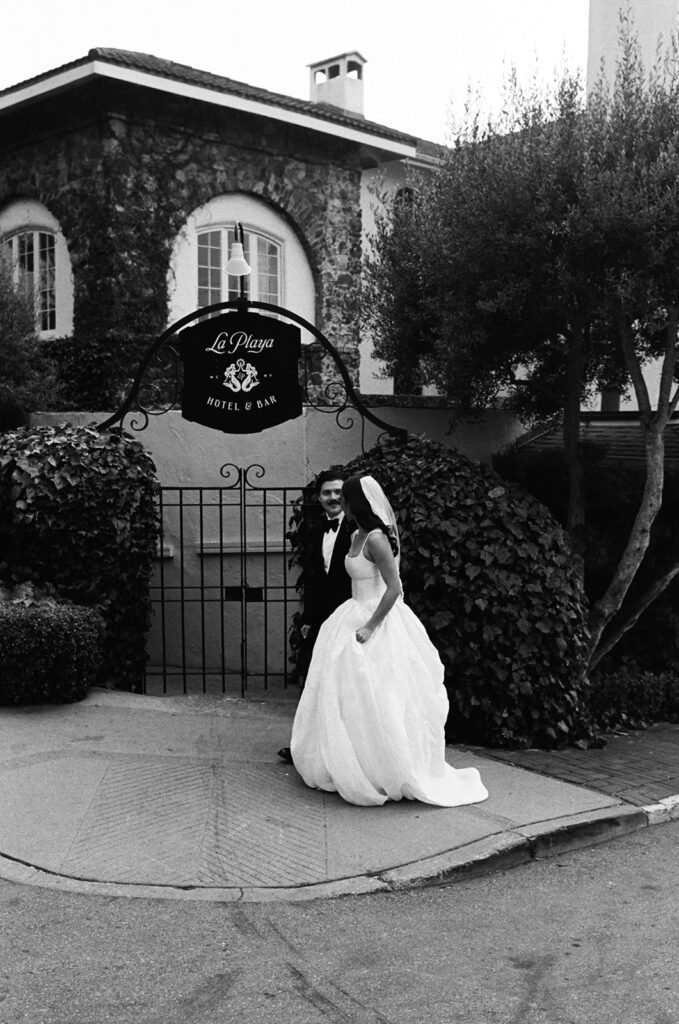 Editorial film wedding portrait by a California wedding photographer