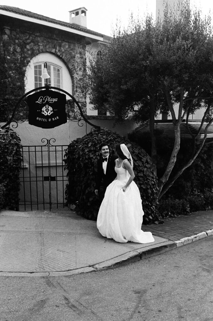 Editorial film wedding portrait by a California wedding photographer