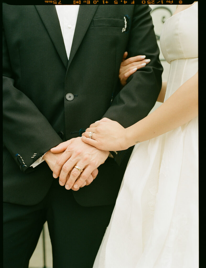 Editorial film wedding portrait by a California wedding photographer