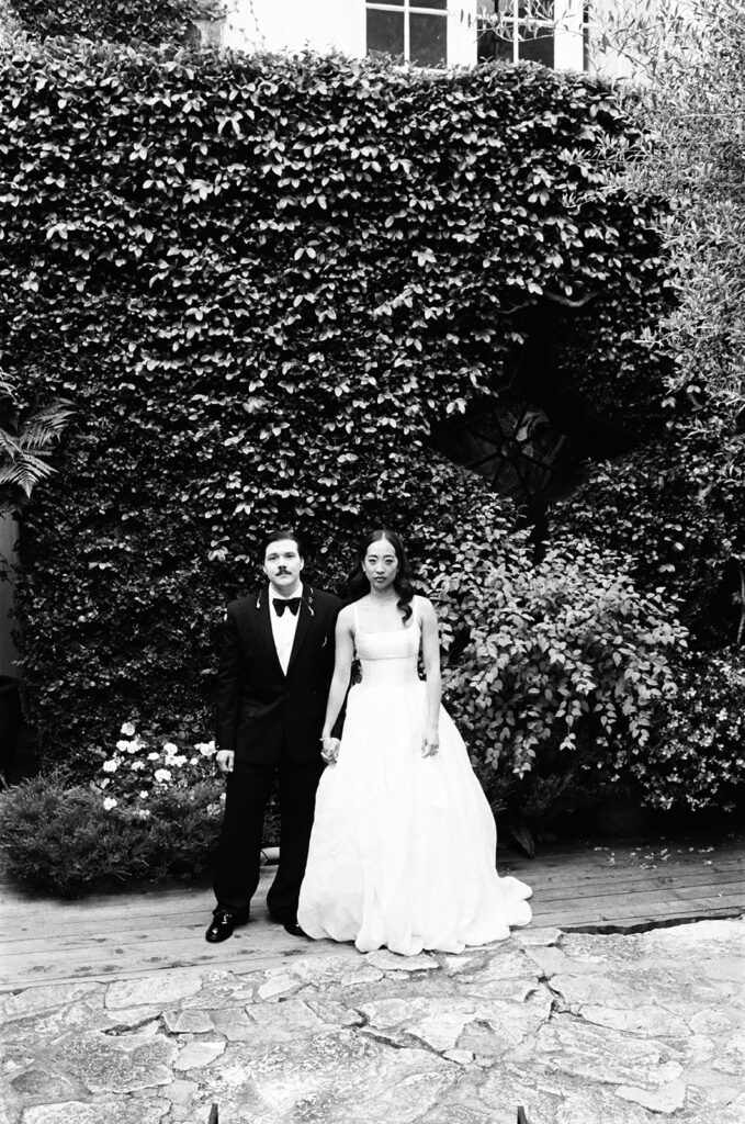 Editorial film wedding portrait by a California wedding photographer