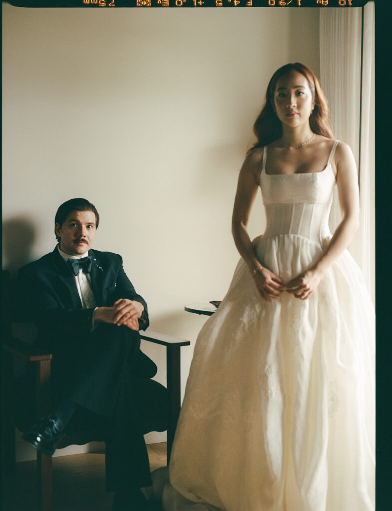 Editorial film wedding portrait by a California wedding photographer