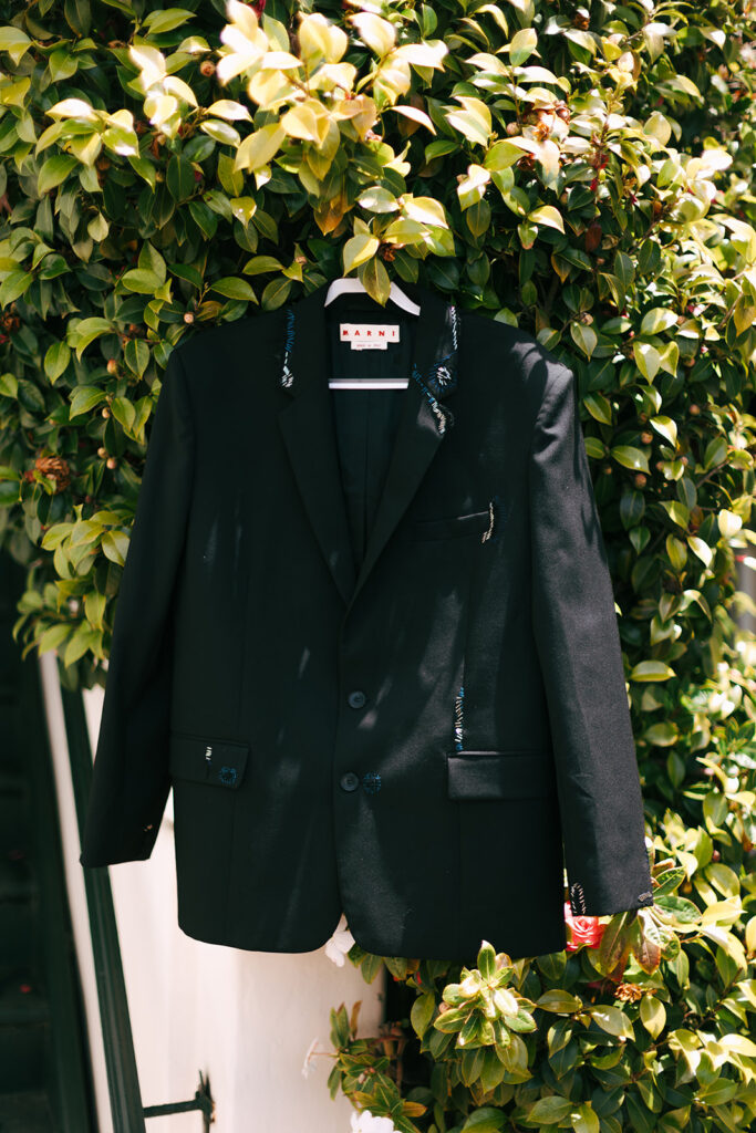 Wedding details photographed on film during a California wedding